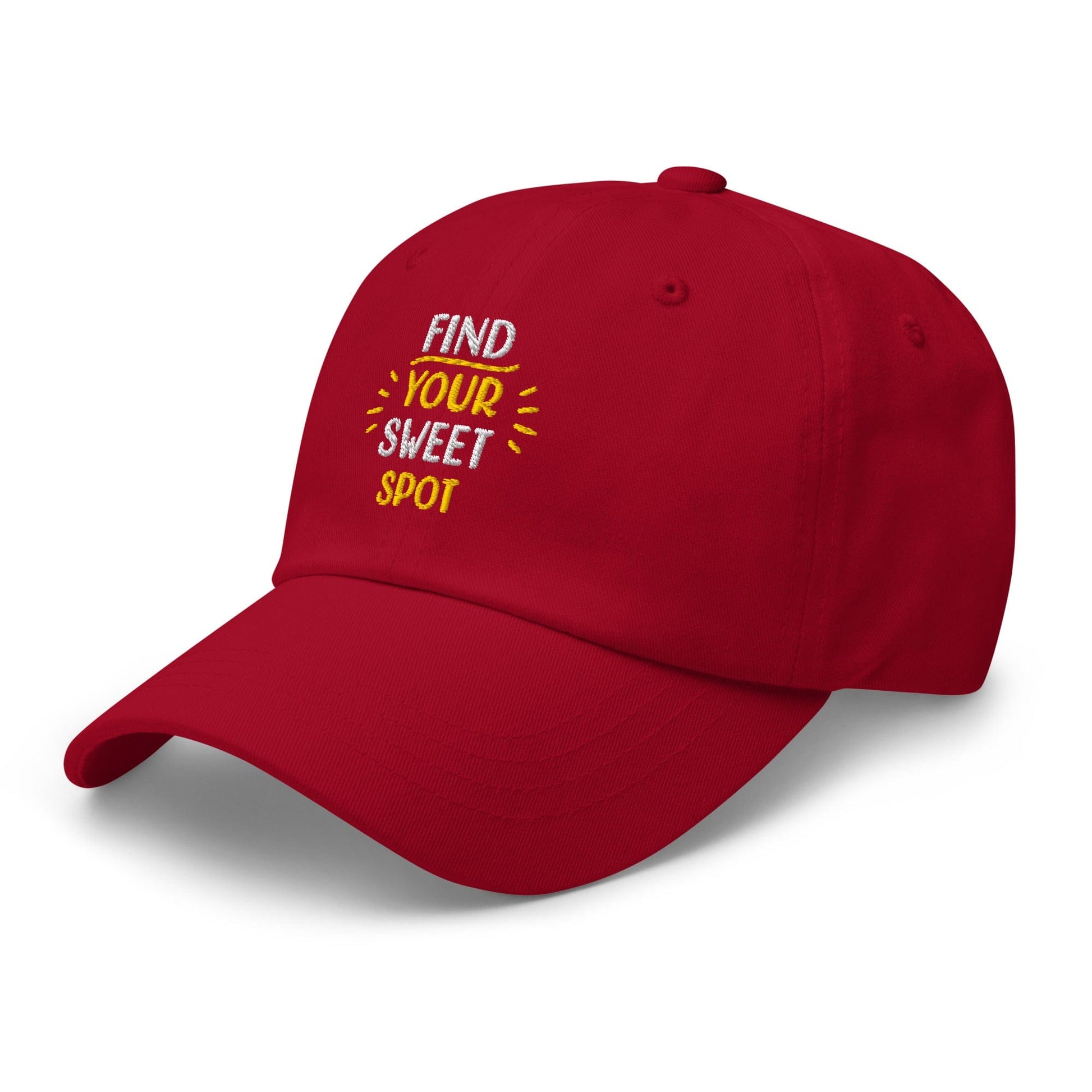 Find Your Sweet Spot Embroidered Golf Cap - Funny Golf Tee by Swing Epic
