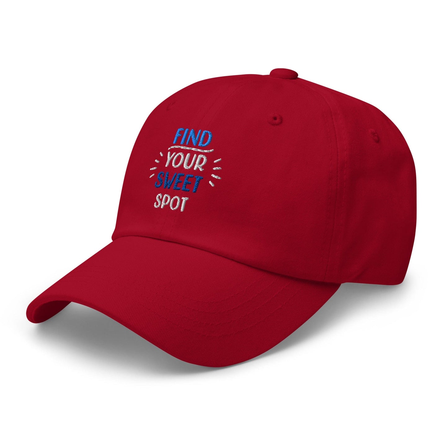 Find Your Sweet Spot Embroidered Golf Cap - Funny Golf Tee by Swing Epic