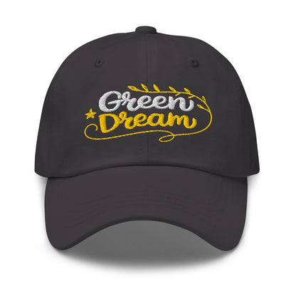 Green Dream Stars and Leaves Fun Embroidered Golf Cap - Funny Golf Tee by Swing Epic