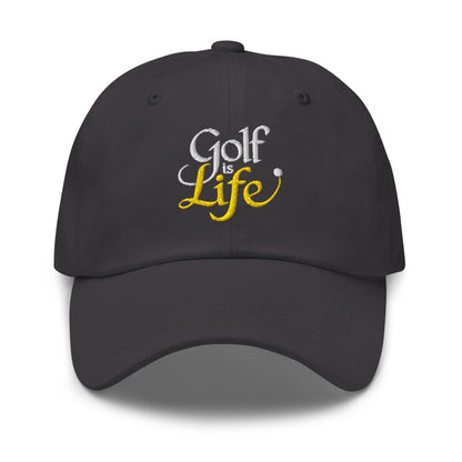 Golf is Life Embroidered Golf Cap - Funny Golf Tee by Swing Epic