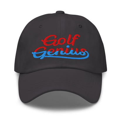 Golf Genius Quirky Fun Spirit Embroidered Golf Cap - Funny Golf Tee by Swing Epic