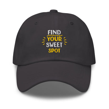 Find Your Sweet Spot Embroidered Golf Cap - Funny Golf Tee by Swing Epic