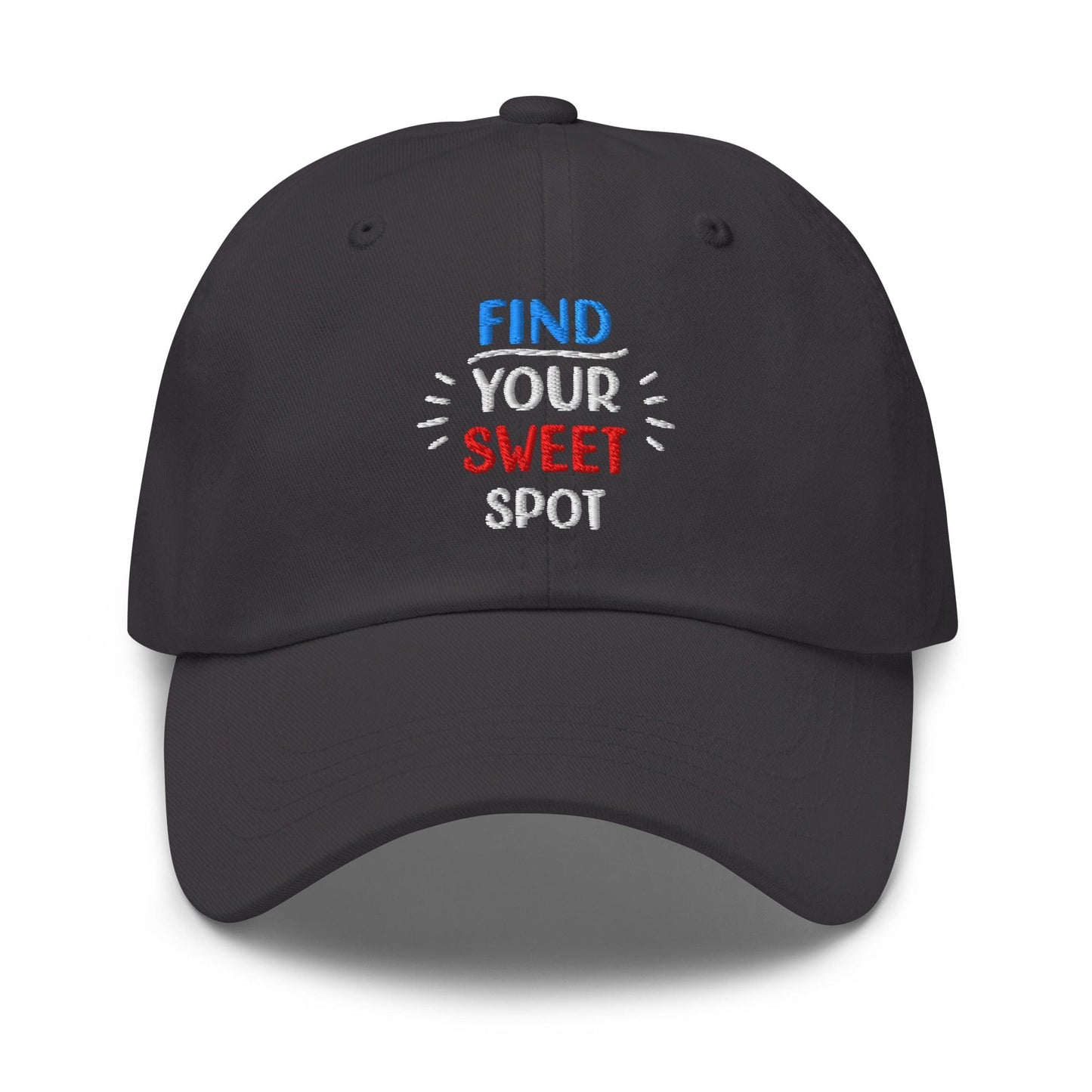 Find Your Sweet Spot Embroidered Golf Cap - Funny Golf Tee by Swing Epic