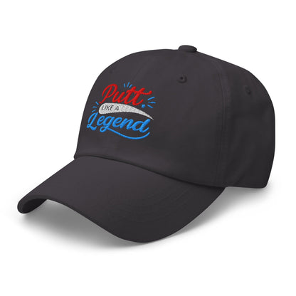 Putt Like A Legend Fun and Unique Embroidered Golf Cap - Funny Golf Tee by Swing Epic
