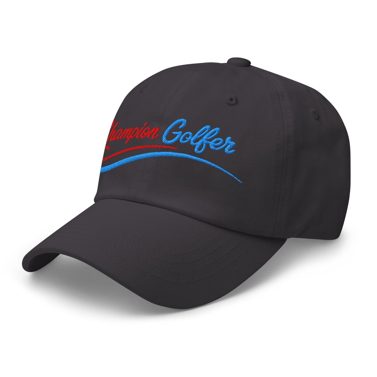 Champion Golfer Sparkling Star Fun Embroidered Golf Cap - Funny Golf Tee by Swing Epic