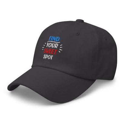 Find Your Sweet Spot Embroidered Golf Cap - Funny Golf Tee by Swing Epic