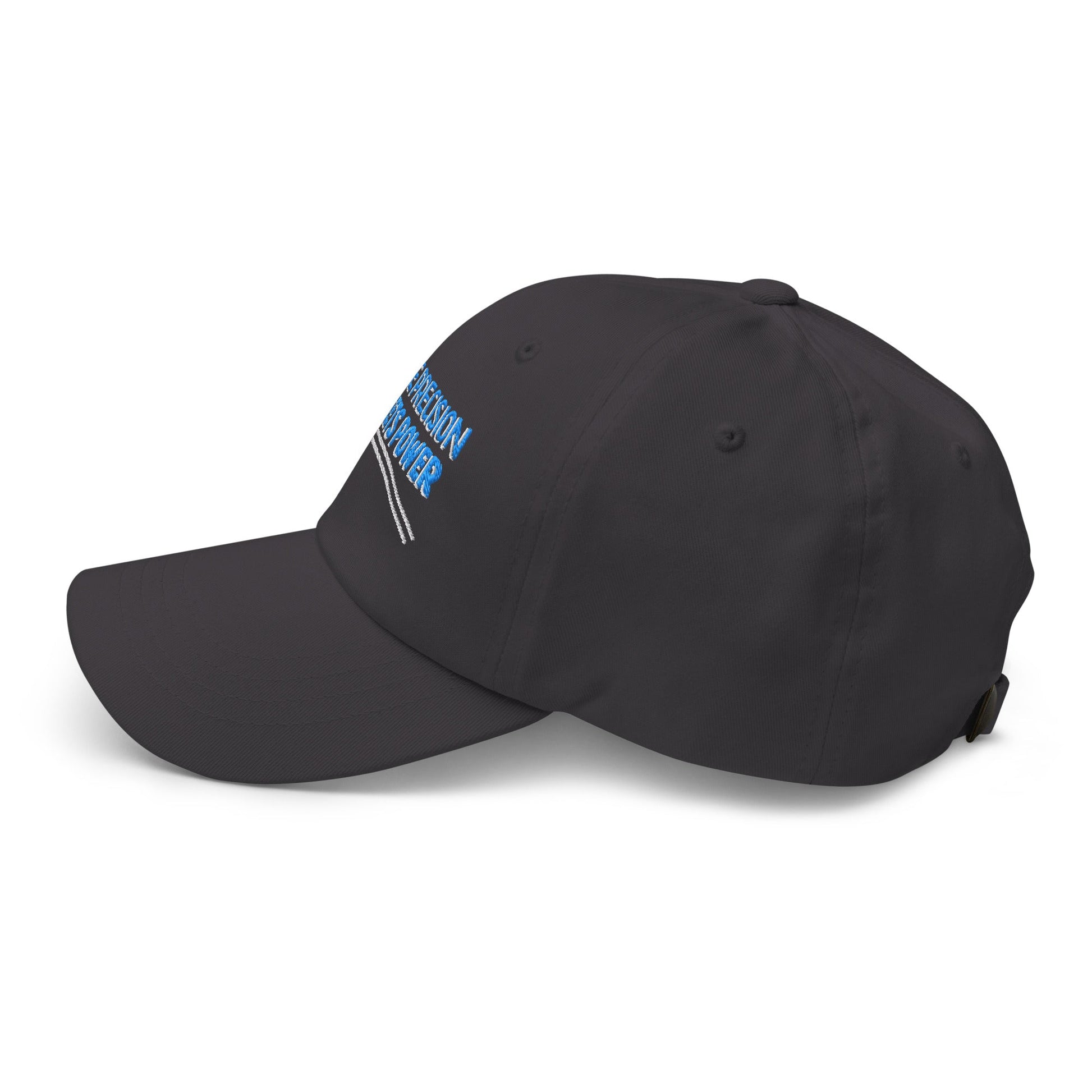 Where Precision Meets Power Embroidered Golf Cap - Funny Golf Tee by Swing Epic