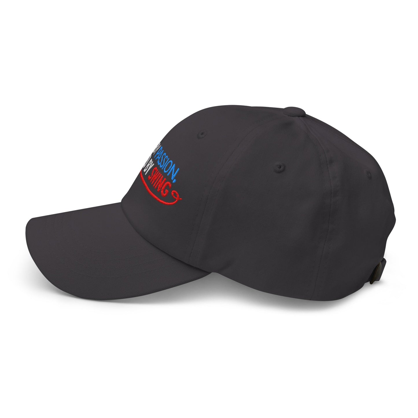 Driven by Passion Powered by Swing Embroidered Golf Cap - Funny Golf Tee by Swing Epic