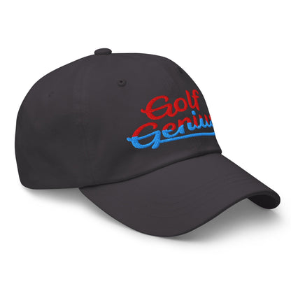Golf Genius Quirky Fun Spirit Embroidered Golf Cap - Funny Golf Tee by Swing Epic