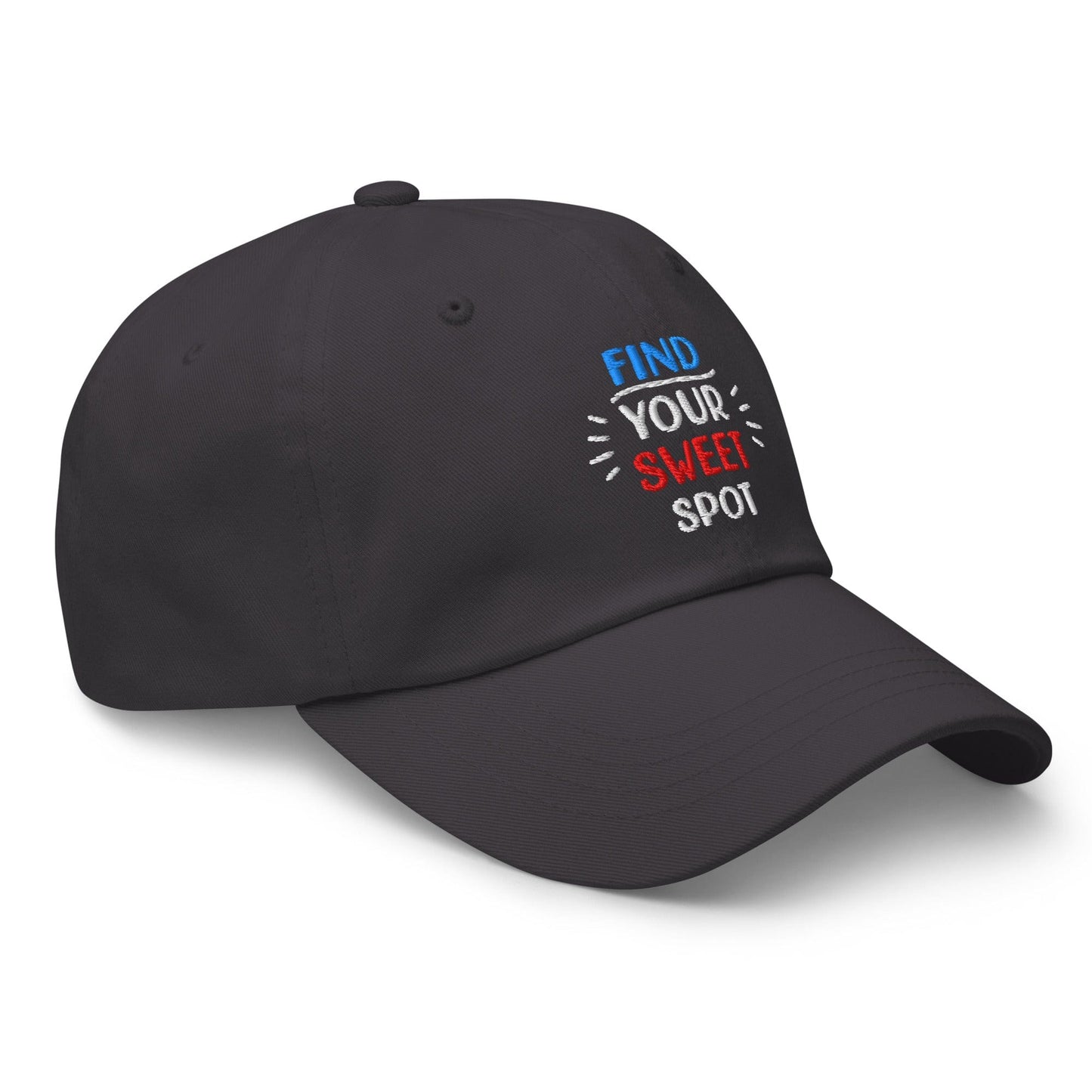 Find Your Sweet Spot Embroidered Golf Cap - Funny Golf Tee by Swing Epic