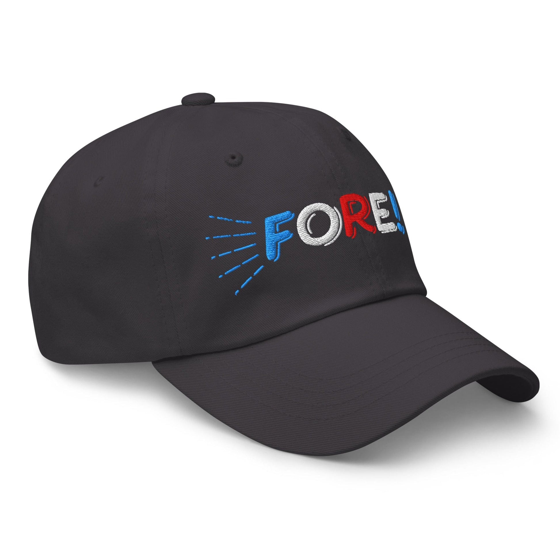 FORE! Quirky Embroidered Golf Cap - Funny Golf Tee by Swing Epic