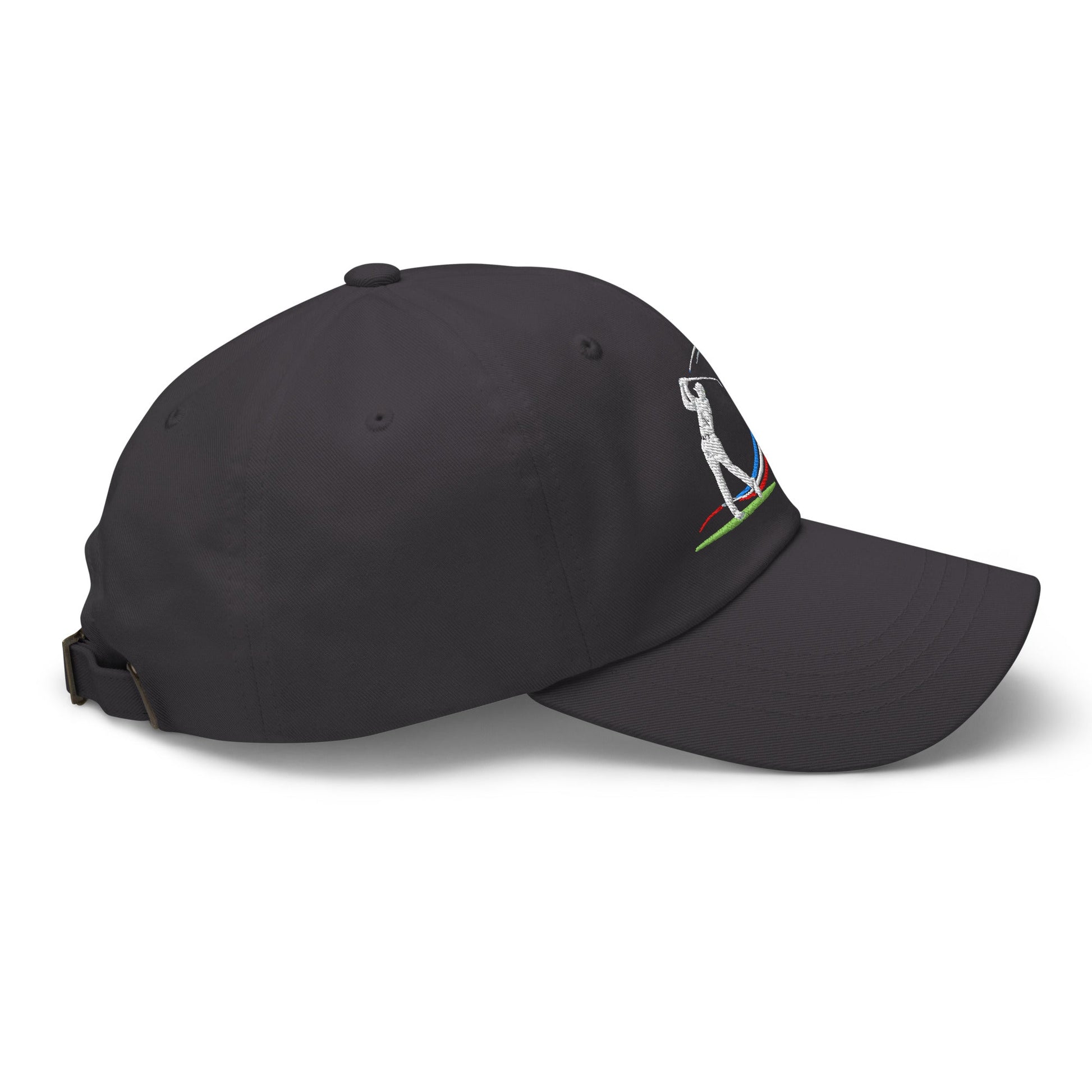 Swing Into Action Dynamic Design Embroidered Golf Cap - Funny Golf Tee by Swing Epic