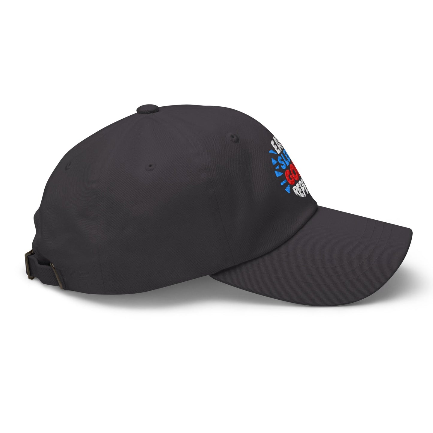 Eat Sleep Golf Repeat Fun Design Embroidered Golf Cap - Funny Golf Tee by Swing Epic