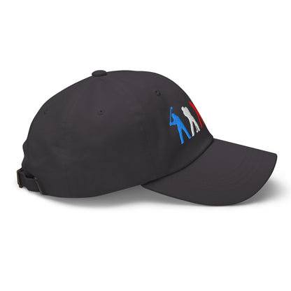 Four Swinging Silhouettes Dynamic Embroidered Golf Cap - Funny Golf Tee by Swing Epic