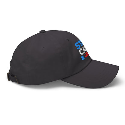 Stay Calm & Golf On Funny Embroidered Golf Cap - Funny Golf Tee by Swing Epic