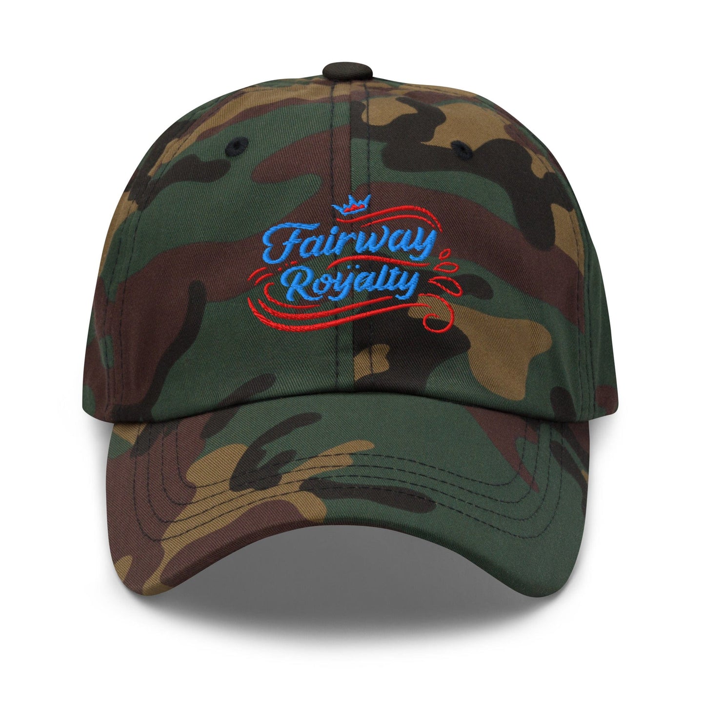 Fairway Royalty Swirls Leaf Detailed Embroidered Golf Cap - Funny Golf Tee by Swing Epic