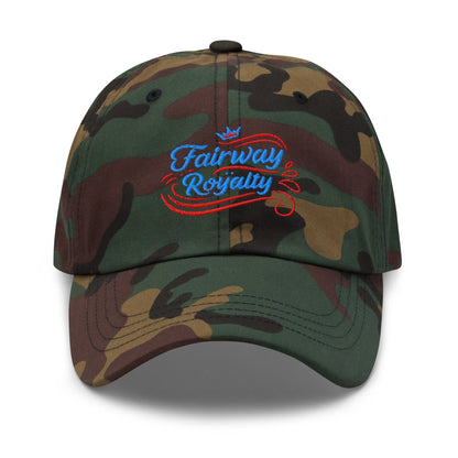 Fairway Royalty Swirls Leaf Detailed Embroidered Golf Cap - Funny Golf Tee by Swing Epic