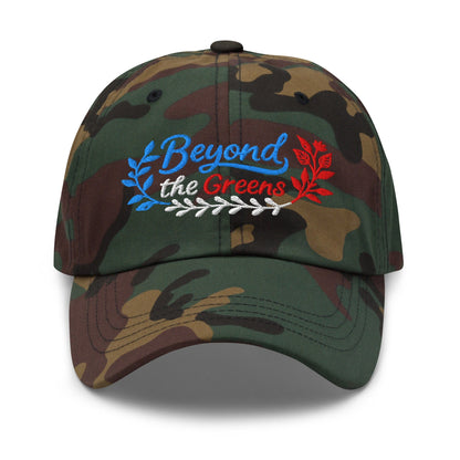 Beyond the Greens Embroidered Golf Cap - Funny Golf Tee by Swing Epic