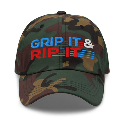 Grip It & Rip It Star Fun Embroidered Golf Cap - Funny Golf Tee by Swing Epic