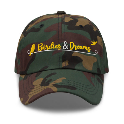 Birdies & Dreams Embroidered Golf Cap - Funny Golf Tee by Swing Epic