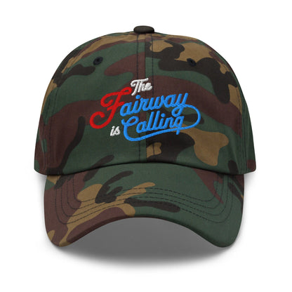 The Fairway is Calling Fun Quirky Embroidered Golf Cap - Funny Golf Tee by Swing Epic