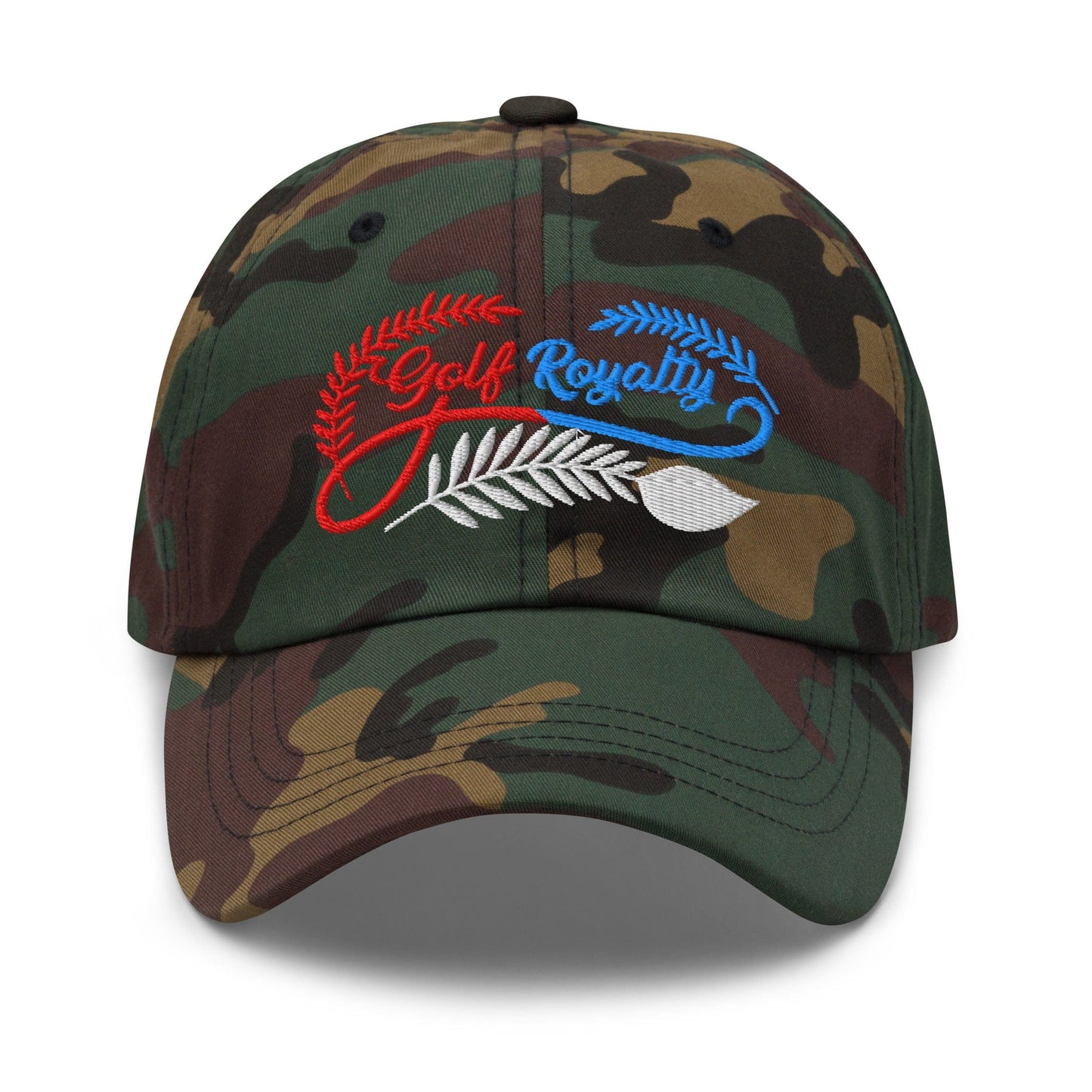 Golf Royalty Fun Design Embroidered Golf Cap - Funny Golf Tee by Swing Epic