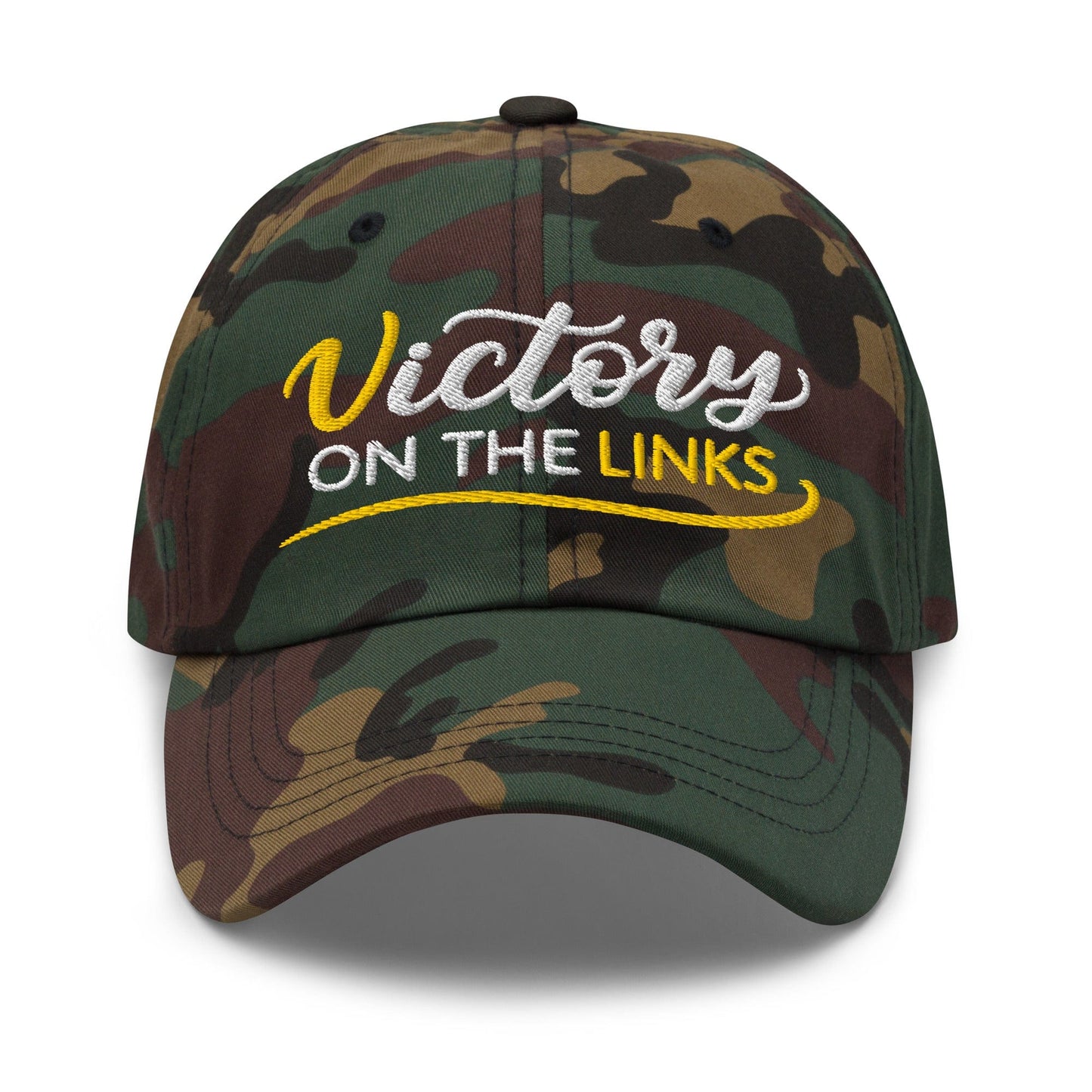 Victory on the Links Fun and Unique Embroidered Golf Cap - Funny Golf Tee by Swing Epic