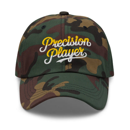 Precision Player Fun Embroidered Golf Cap - Funny Golf Tee by Swing Epic