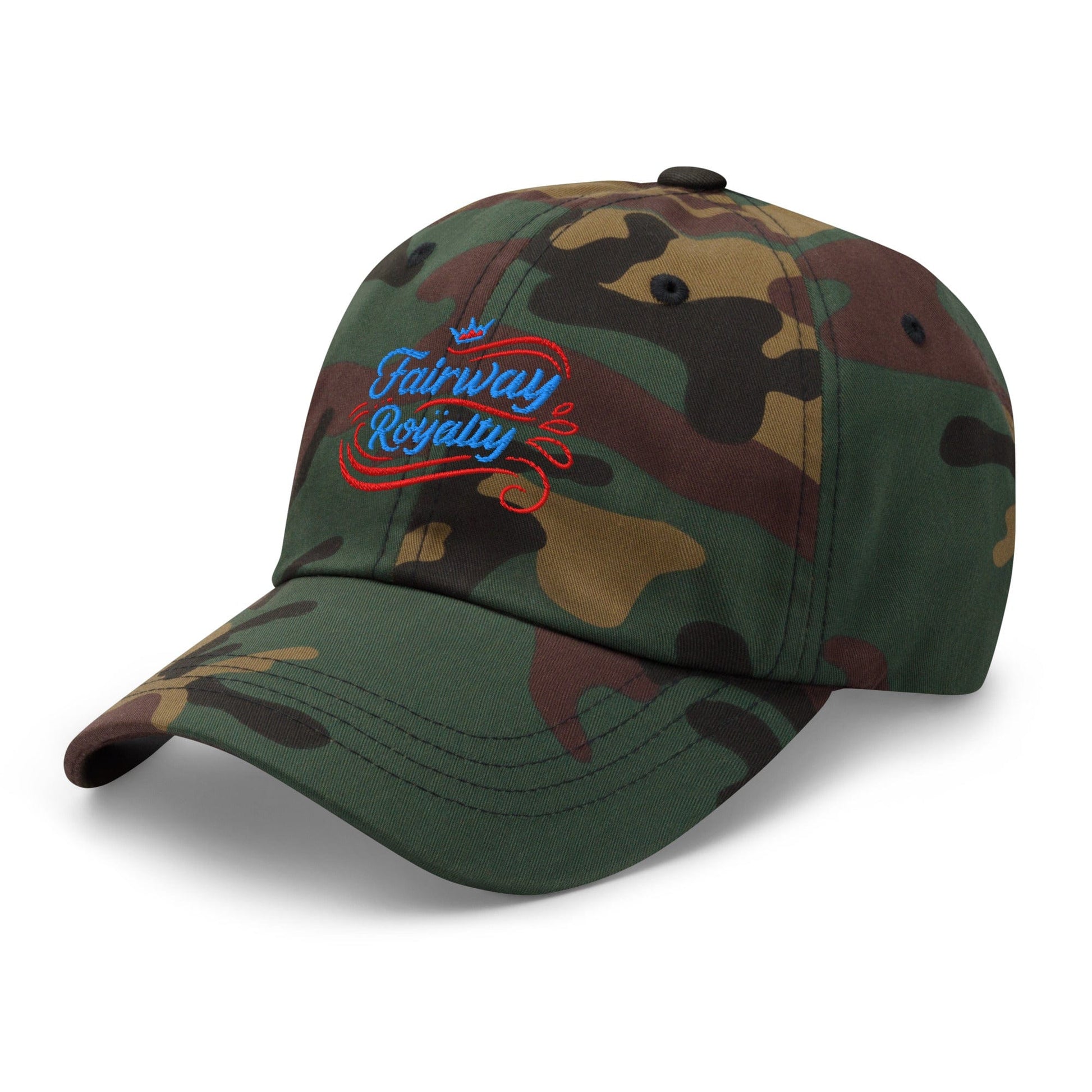 Fairway Royalty Swirls Leaf Detailed Embroidered Golf Cap - Funny Golf Tee by Swing Epic
