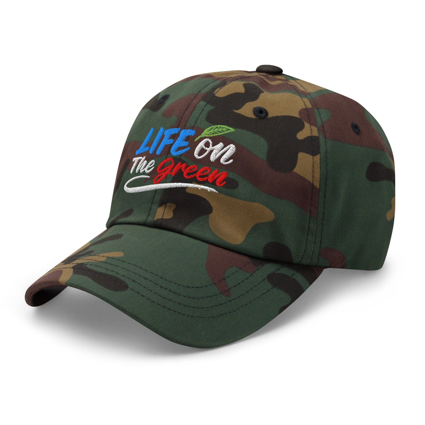 LIFE on The Green Embroidered Golf Cap - Funny Golf Tee by Swing Epic