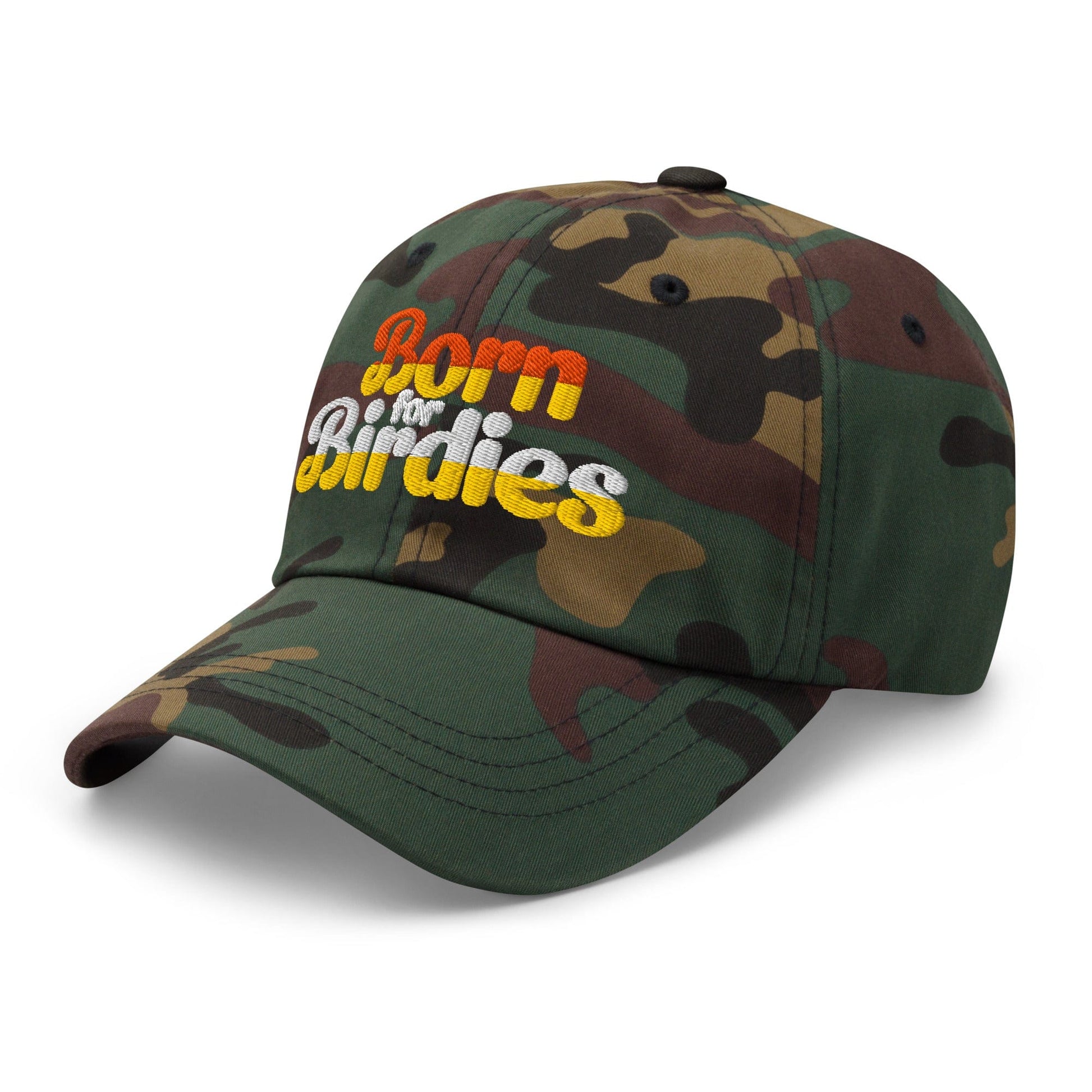 Born for Birdies Fun Sporty Embroidered Golf Cap - Funny Golf Tee by Swing Epic