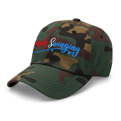 Simply Swinging Quirky Fun Embroidered Golf Cap - Funny Golf Tee by Swing Epic