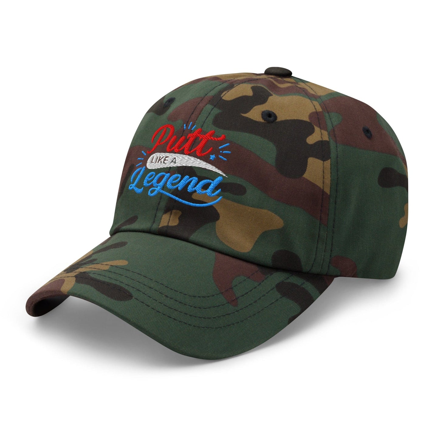 Putt Like A Legend Fun and Unique Embroidered Golf Cap - Funny Golf Tee by Swing Epic