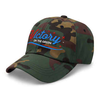 Victory On The Green Embroidered Golf Cap - Funny Golf Tee by Swing Epic