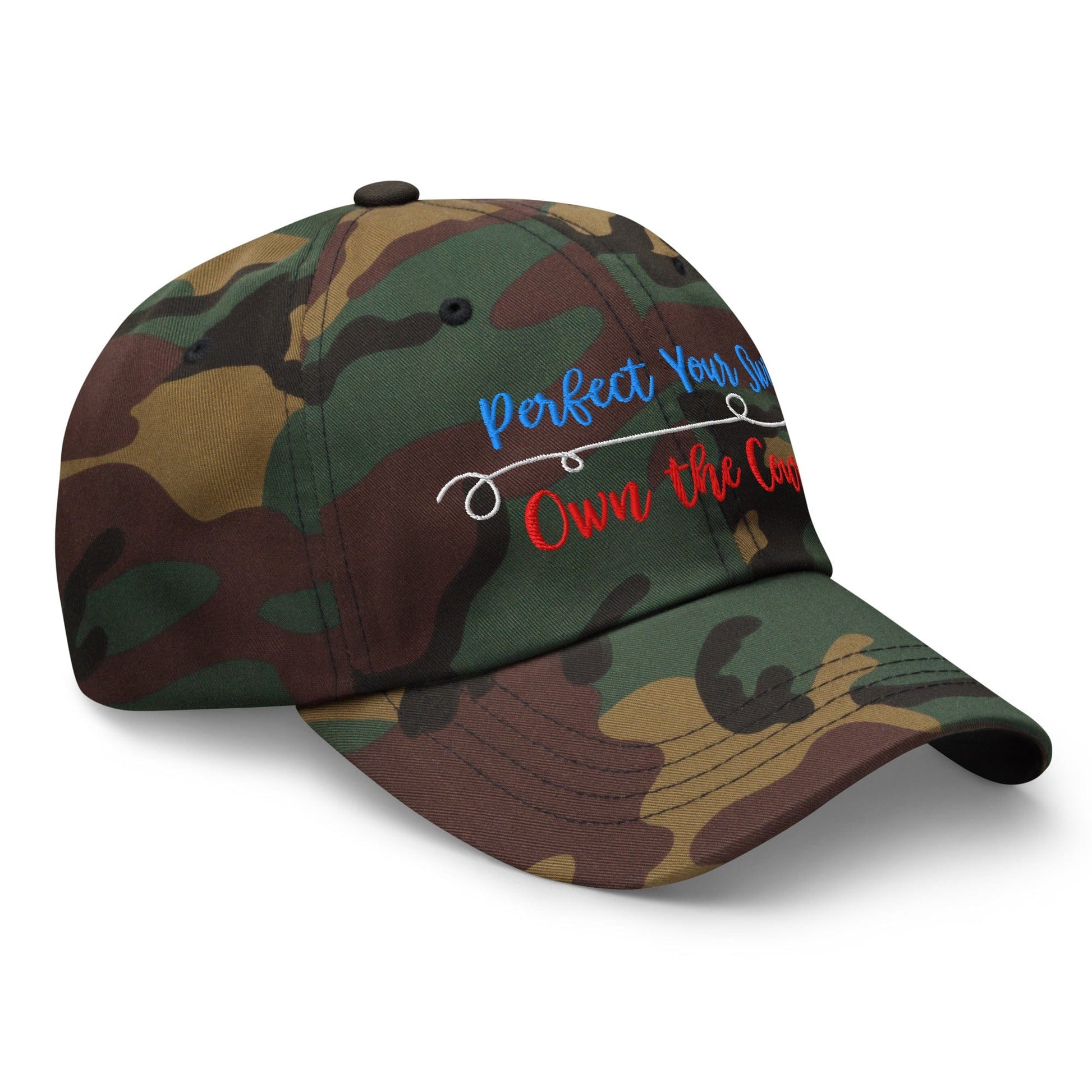 Perfect Your Swing Own the Course Embroidered Golf Cap - Funny Golf Tee by Swing Epic