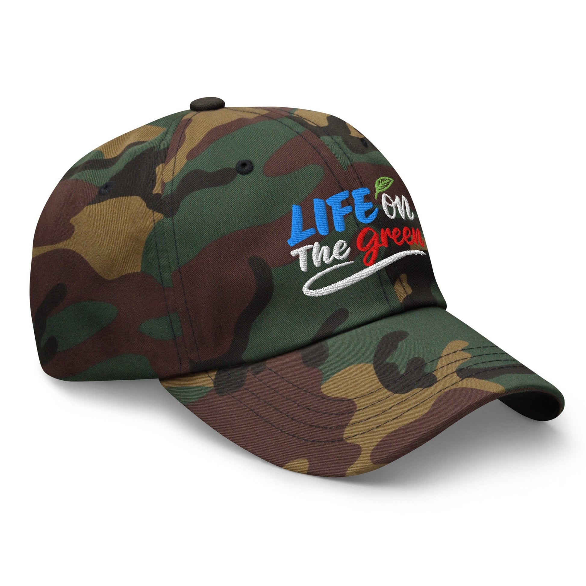 LIFE on The Green Embroidered Golf Cap - Funny Golf Tee by Swing Epic