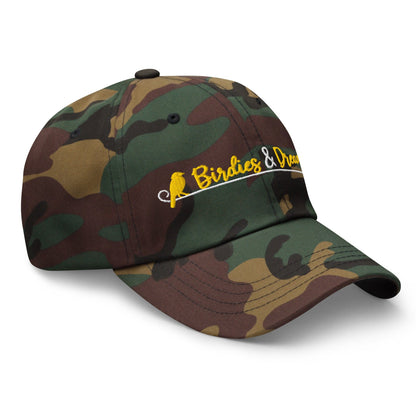 Birdies & Dreams Embroidered Golf Cap - Funny Golf Tee by Swing Epic