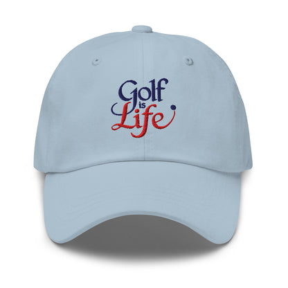 Golf is Life Embroidered Golf Cap - Funny Golf Tee by Swing Epic