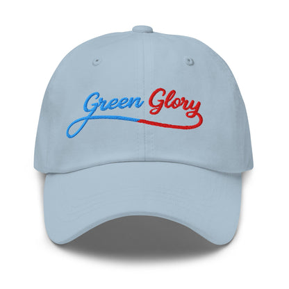 Green Glory Star Fun Floral Print Embroidered Golf Cap - Funny Golf Tee by Swing Epic