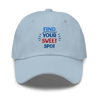 Find Your Sweet Spot Embroidered Golf Cap - Funny Golf Tee by Swing Epic