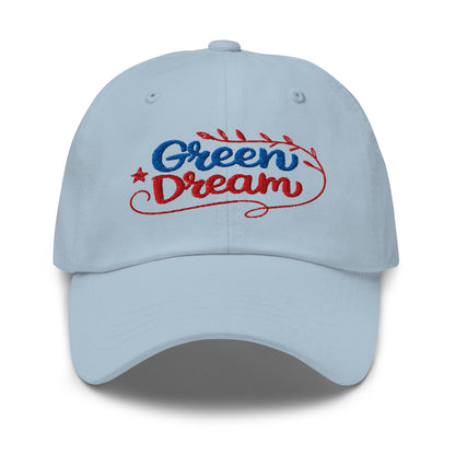 Green Dream Stars and Leaves Fun Embroidered Golf Cap - Funny Golf Tee by Swing Epic