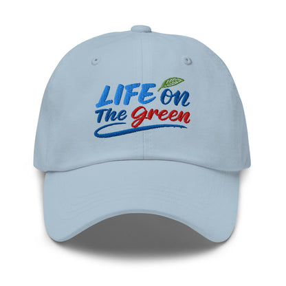 LIFE on The Green Embroidered Golf Cap - Funny Golf Tee by Swing Epic