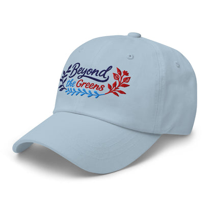 Beyond the Greens Embroidered Golf Cap - Funny Golf Tee by Swing Epic