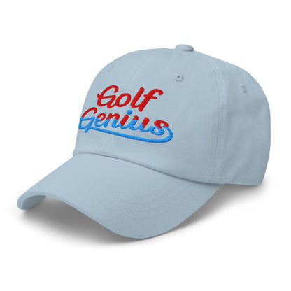 Golf Genius Quirky Fun Spirit Embroidered Golf Cap - Funny Golf Tee by Swing Epic