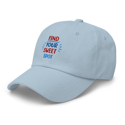 Find Your Sweet Spot Embroidered Golf Cap - Funny Golf Tee by Swing Epic
