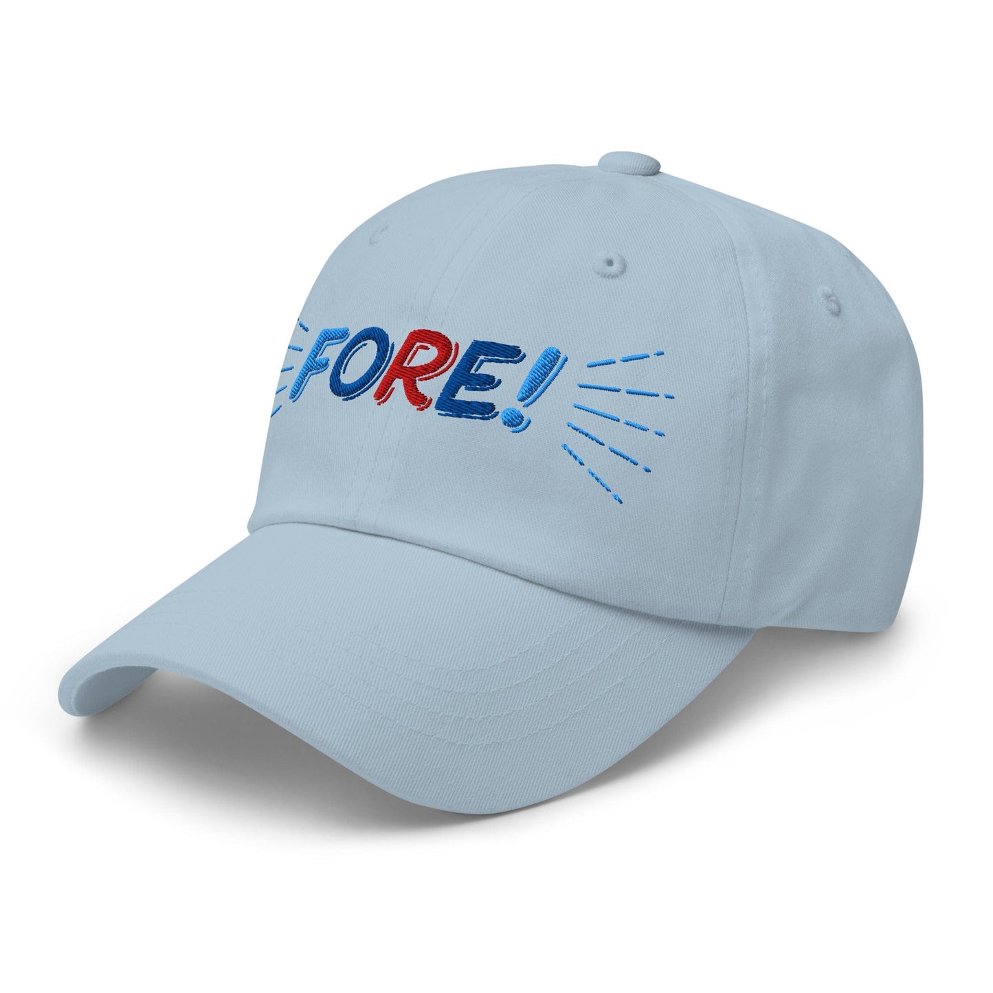 FORE! Quirky Embroidered Golf Cap - Funny Golf Tee by Swing Epic