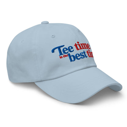Tee Time is the Best Time Embroidered Golf Cap - Funny Golf Tee by Swing Epic
