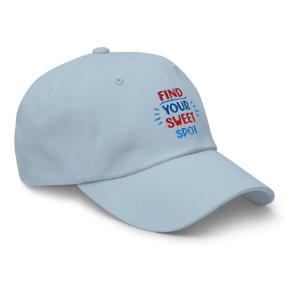 Find Your Sweet Spot Embroidered Golf Cap - Funny Golf Tee by Swing Epic