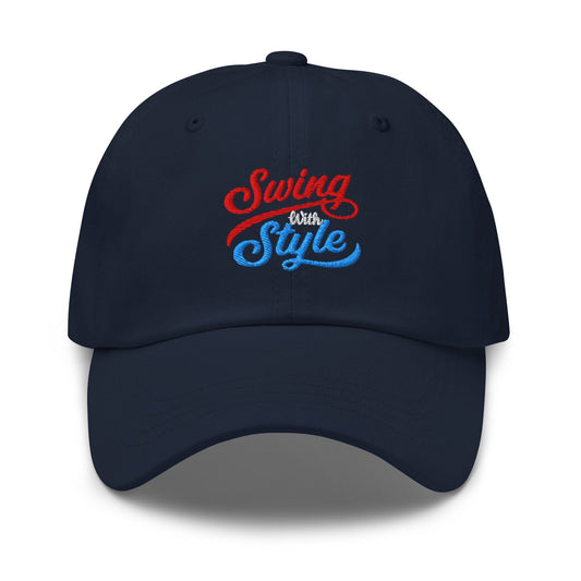Swing With Style Fun Embroidered Golf Cap - Funny Golf Tee by Swing Epic