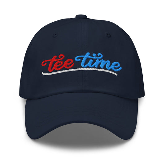 Tee Time Embroidered Golf Cap - Funny Golf Tee by Swing Epic
